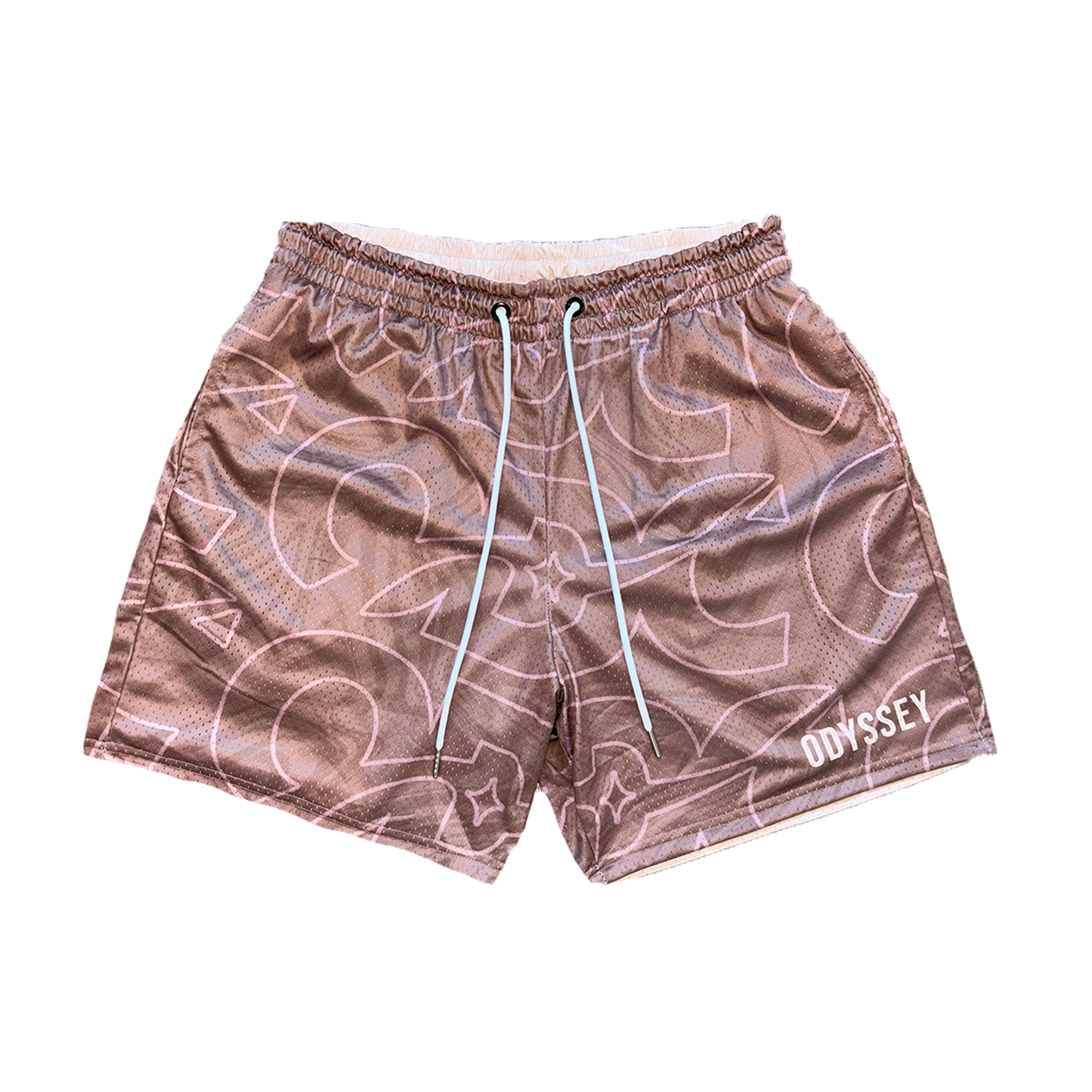 Brown/Cream Reversible Shorts