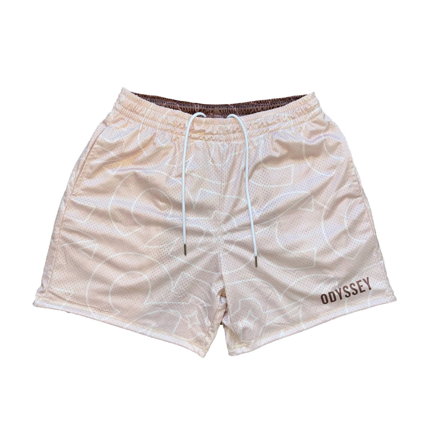 Brown/Cream Reversible Shorts