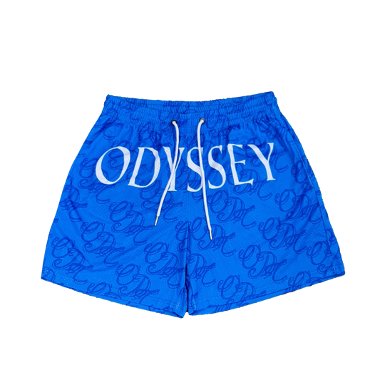 "Royal Blue" Script Shorts